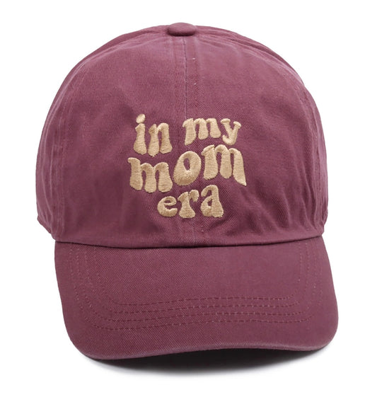“In my mom era” baseball cap (multiple colors)